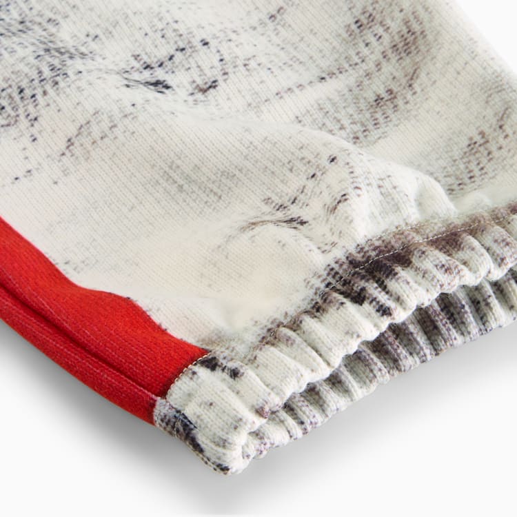 Puma Slim Fit Mid-Waist Knit Sweatpants With Brand Logo Unisex Bottoms Warm-White 631041-65