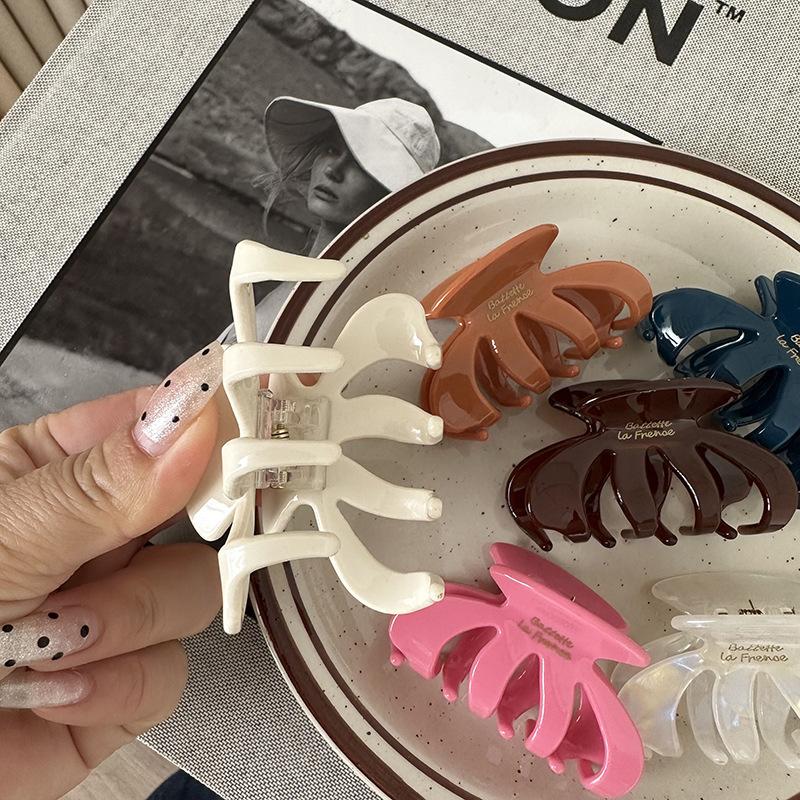 Nouveau Design Coréen 6CM Petit Couleur Unie Citrouille Ovale Pince à Cheveux Rétro Acide Acétique Requin Accessoires Cheveux Pour Femme Filles