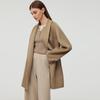GOELIA Women's Cashmere Coat with Self-Fabric Belt