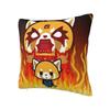 Custom Modern Japan Cartoon Aggretsuko Anime Sofa Cushion Cover Polyester Throw Pillow Case Bedroom Decoration