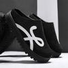 Mode Herren Lässig Dicke Sohle Schwarz Outdoor Slipper Halbschuhe Bequeme Gummisohle Freizeit Schuhe lässige Business-Schuhe