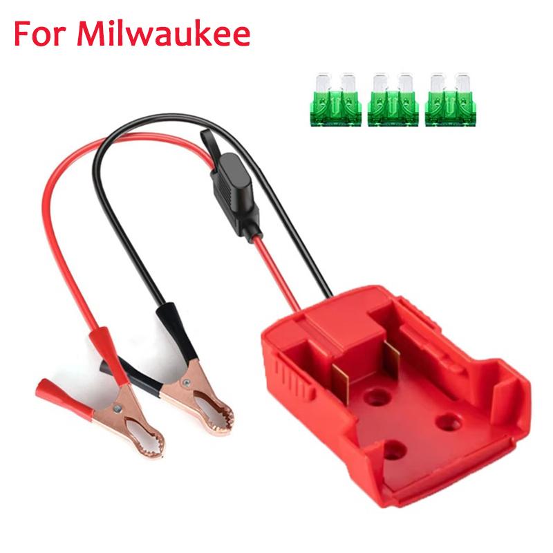

для Makita/DeWalt/Milwaukee 18 В 20 В литиевая батарея воспламенитель пусковой кабель для автомобиля с предохранителем аварийные комплекты питания