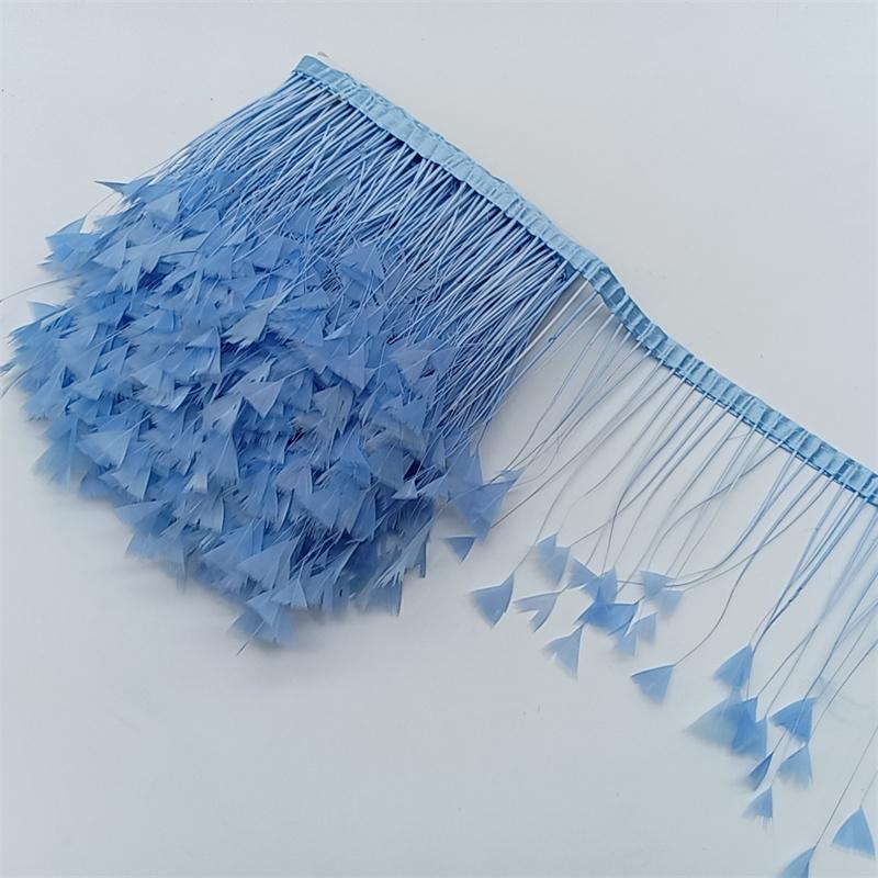 1Yards Pheasant Chicken Feathers Trims Sewing In Dress Fringe For Clothes Diy Needlework Decor Wedding Plume Crafts Accessories
