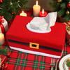 25.5X14X9.5CM Christmas Tissue Box Santa Claus Party Venue Decoration Christmas Supplies Christmas Home Decor