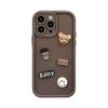 Three Dimensional Coffee Bear Apple 17 Mobile Phone Case Iphone1511 Suitable for 16promax Retro Cartoon 12