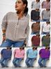 Veste zippée décontractée en maille ajourée pour femme 2025