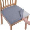 Office and Home Chair Cushion Cover, Square Seat Cushion Anti Fouling Cover Elastic Arc-shaped Chair Cover Stool Cover Split Type Cover