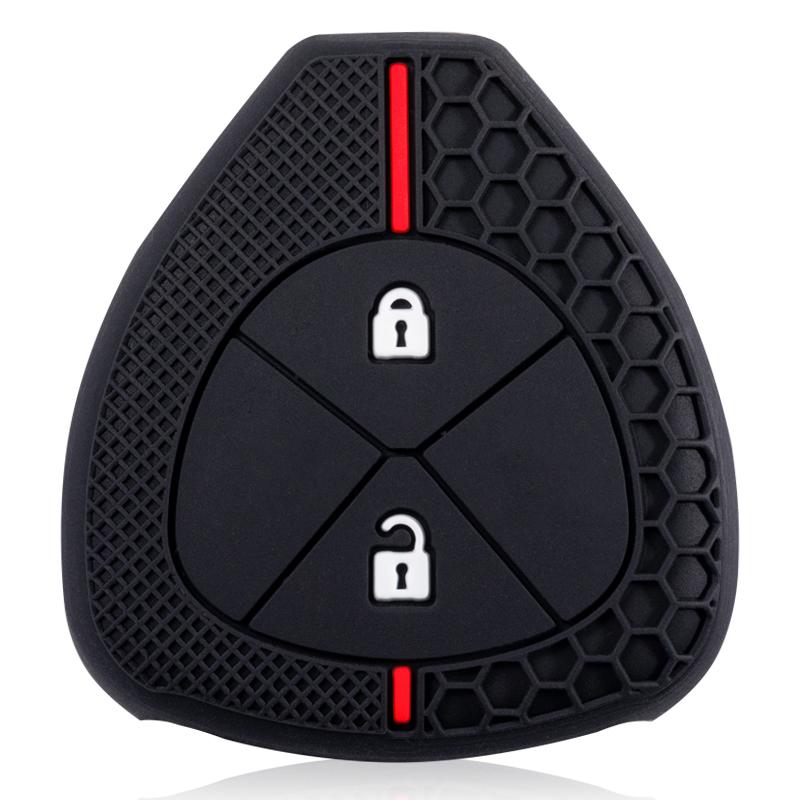 Silicone Car Key Case Cover For Toyota Auris HiLux Corolla Fortuner Prado Verso Camry Yaris Vitz Vios Ractis 2/3/4 Button