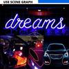 1M/2M/3M/5M Cars Interior Lighting LED Strip Decoration Garland Wire Rope Tube Line Flexible Neon Lights Bar USB Drive Dome Lights 6