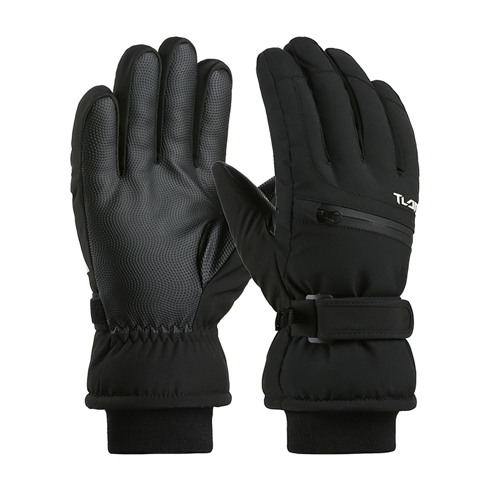 

Winter Ski Gloves with Thermal and Touchscreen and for winter Perfect for mountain and other outdoor Unisex Men s Triple-Layer Insulation, чёрный