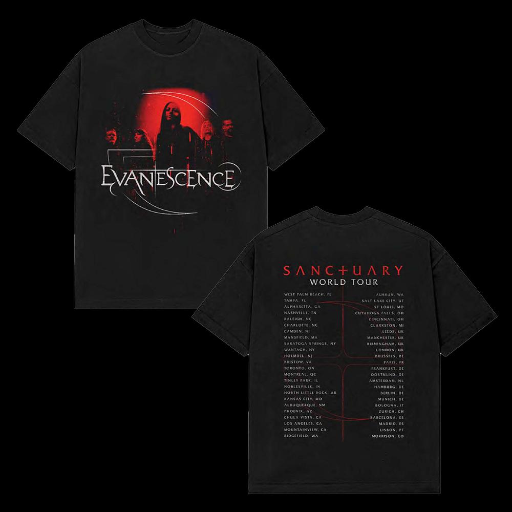 Evanescence 2026 Tour Band T-Shirt Baumwolle Grafik-T-Shirt Unisex Unisex Sommer Streetwear 4XL