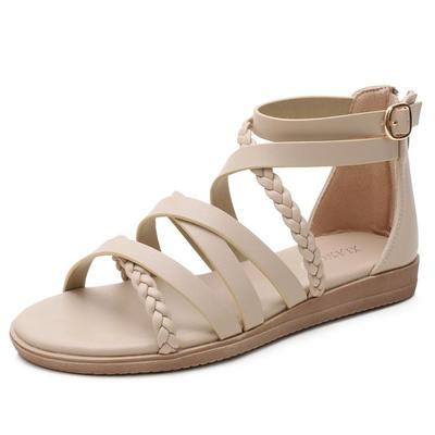 Sandálias femininas casuais, sandálias boêmias, verão, plus size 41-43, sandálias romanas de tecido de verão JZJ-1477-7