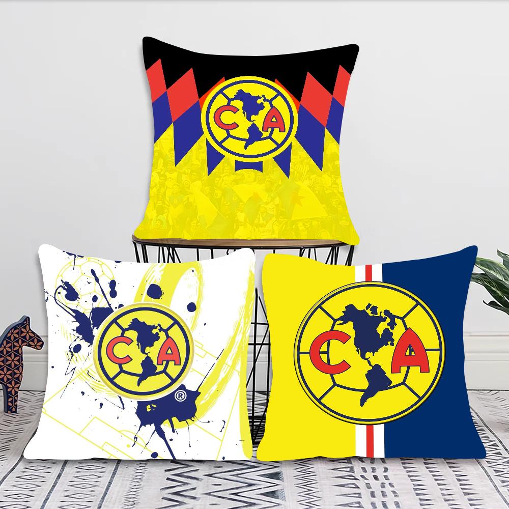 Football Club America Pillow Case Square Pillow Bedroom Sofa Leisure Comfort Cushion Car Living Room Home Decoration 40X40