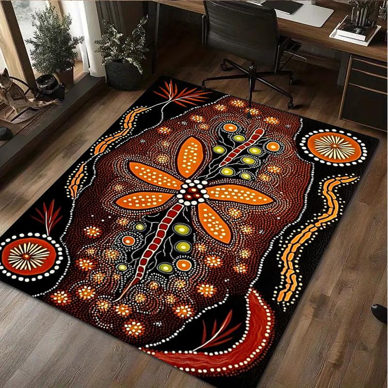 Aboriginal Rug - Home carpet Office Decorative Carpet For Living Room Bedroom Door Mat Floor Rug Computer Chair Area Rug