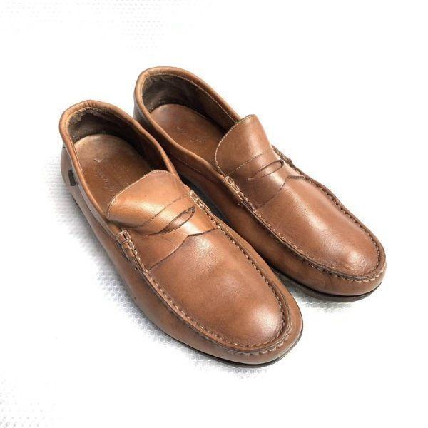 

Vintage Paraboot Size 27.5 28.5cm Slip On Coin Loafer Brown(USED)