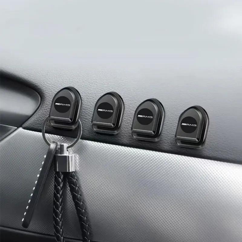 AABIH1 Car Mini Hook Interior Accessories Self Adhesive Storage Hook Stickers For Mercedes Benz GLE63 CLS63 GLC63 W204 W205 C63 W212