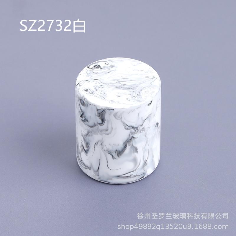 15mm Resin Perfume Bottle Cap, Hand-Polished Sphere & Cylinder Shape, Crimp Neck Spray Lid for Refillable Atomizer