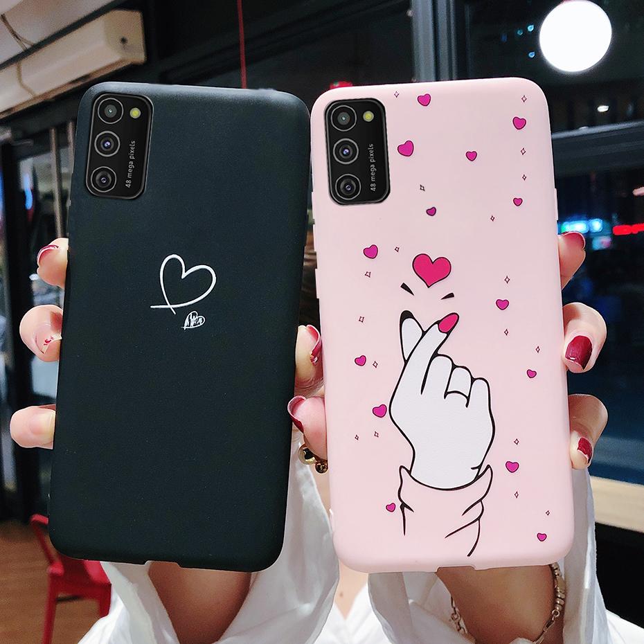 For Samsung Galaxy A41 Case Soft Painted Back Cover Silicone Phone Case For Samsung A41 Cases For Coque Samsung Galaxy A41 Cover