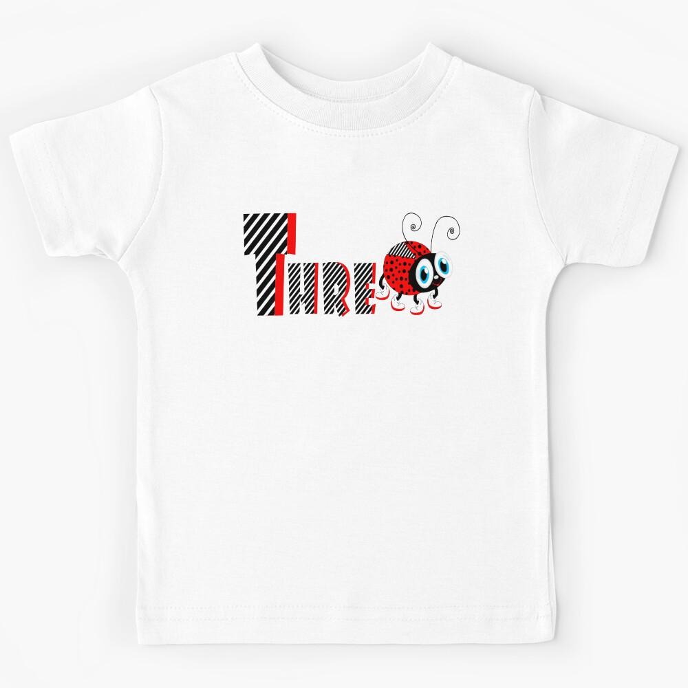 3nd Year Family Ladybug T-Shirts Gifts Daughter Kids T-Shirt 120