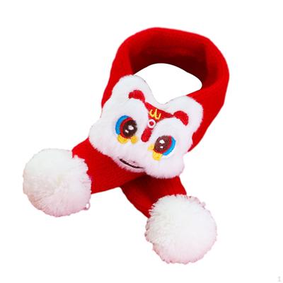 Cat Knitted Scarf Pet Year Accessories Supplies Washable Puppy Neck Warmer