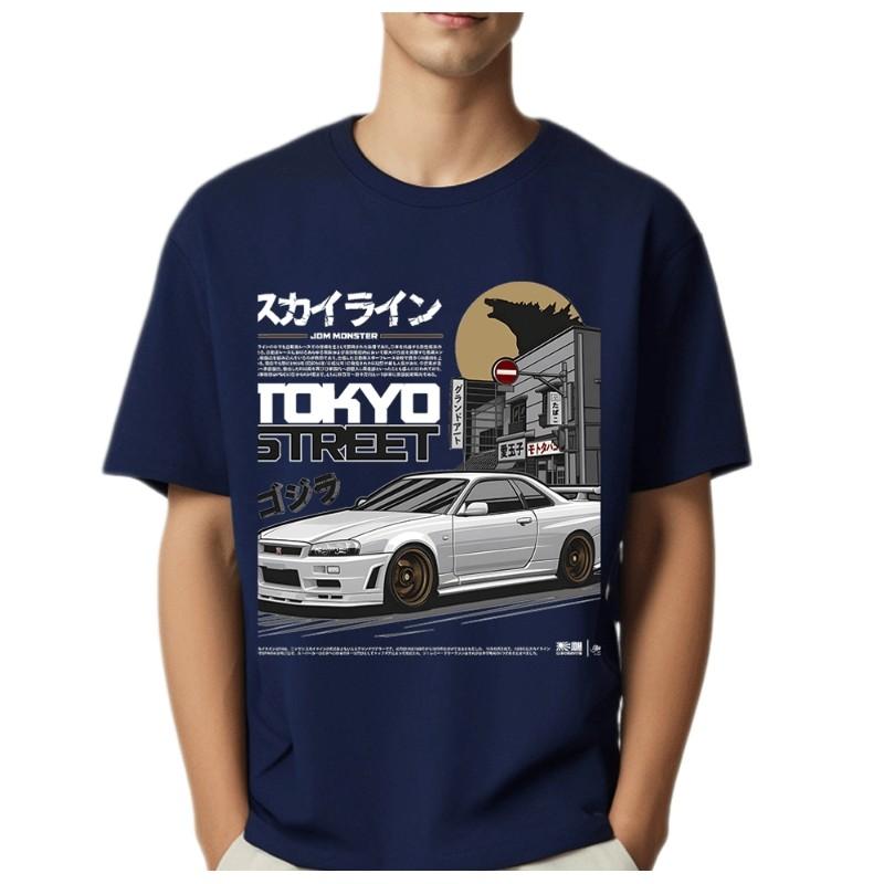 NissGTR Drift Car Racing T Shirt Men Women Hip Hop Harajuku Fashion Casual Short Sleeve Graphic Tshirts Tops Mens Clothing