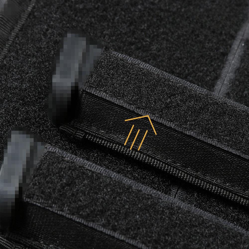 Outdoor multi-functional 9mm single-piece EDC insert Velcro hook textured bullet bag