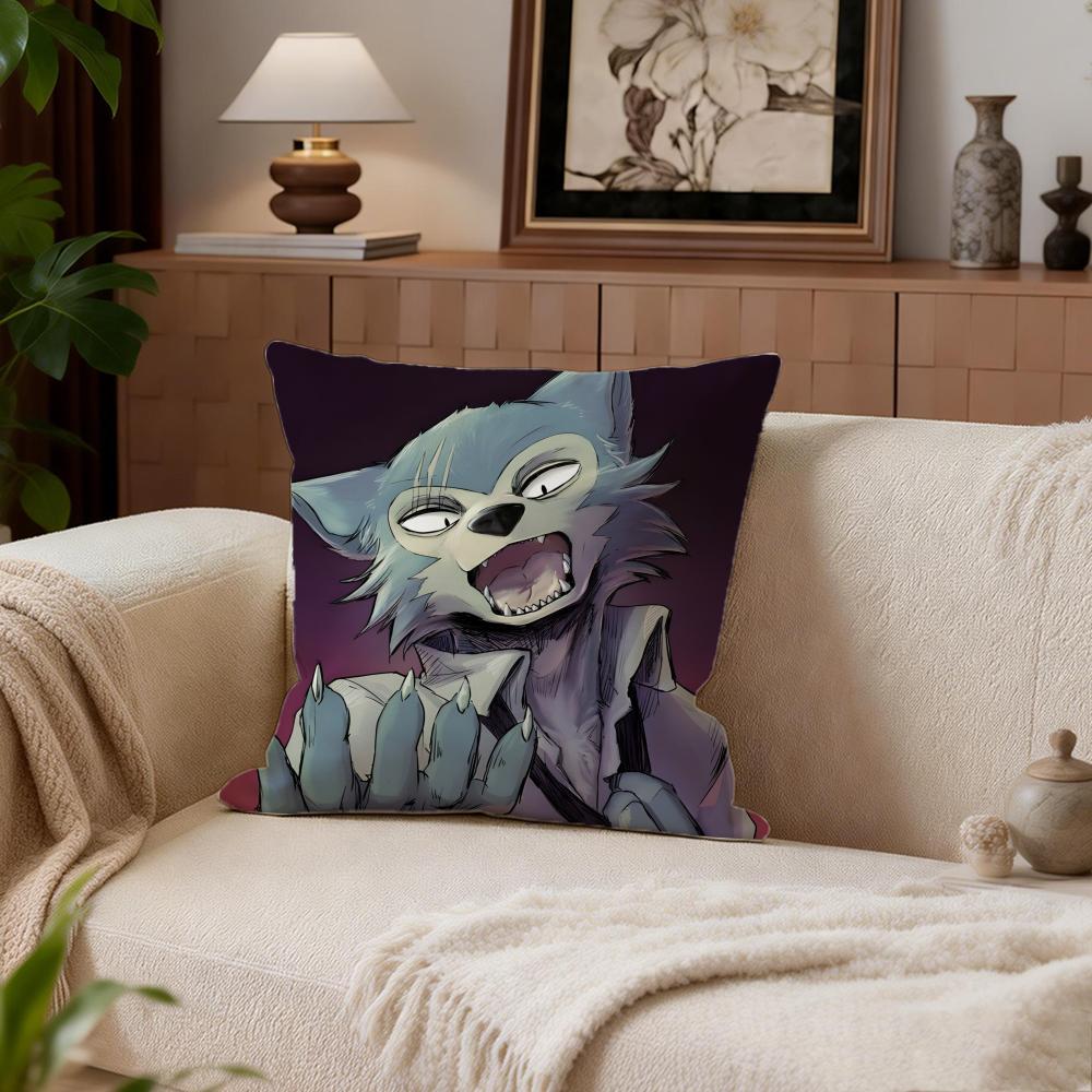 

Drama BEASTARS Cushion Cover Cushion Cover Set 4Pcs 50x50 45x45 40x40 Pillowcase Decorative Sofa Home Decor 30X30cm