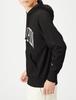 Champion Long Sleeve Fleece Hoodie with College Font Size S Black Men's Print, Custom-Made Basic, (C8-W129Z),
