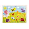 Kids Wooden Cartoon Cognitive Puzzle Baby Colorful Educational Toy For Toddler