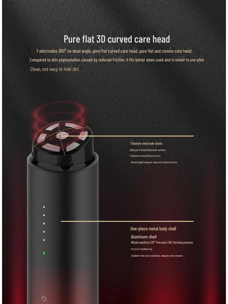 EMS Multipolar Radio Frequency Beauty Device with Facial Hot Compress Essence Mask