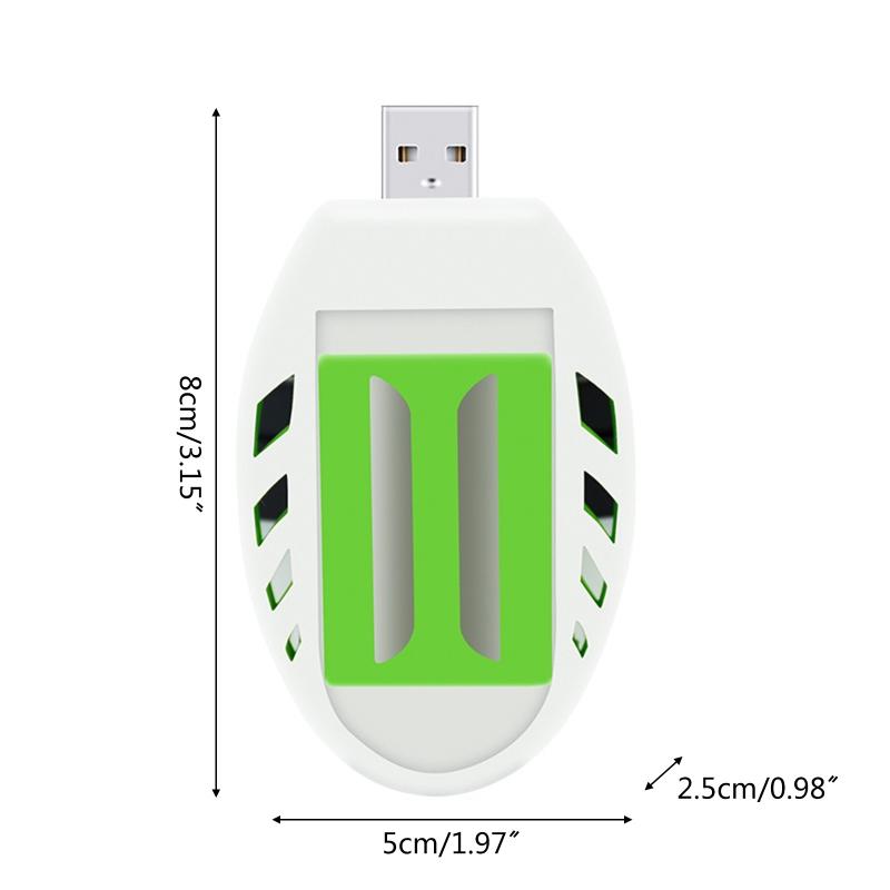 Portable Insect USB Electric Mosquitoes Repeller Plastic Incenses Heater Control Sleep Home