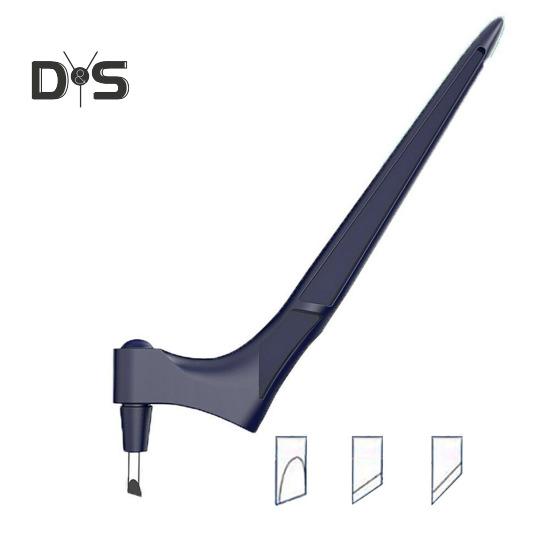 

Ручка для резки поделок с вращающимися на 360 градусов лезвиями, инструмент для художественной резки из нержавеющей стали с 3 сменными лезвиями, резак для трафаретов, скрапбукинга темно-синий