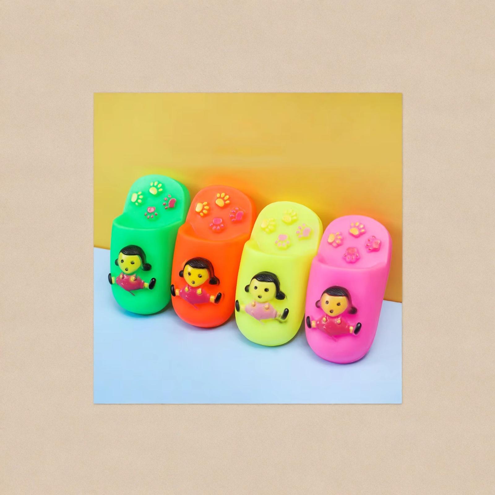 Pet Plush Squeaky Slipper Toy Chew Teething Toy for Dogs one size