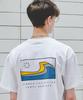 CAMEL WORK Big Wave Short Sleeve T-Shirt (White)