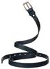 Lady Wide Leather Belt NO.2 Navy 100