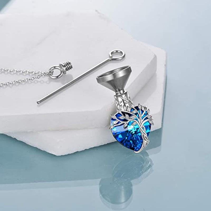 Herzbaum Halskette Gedenkschmuck Geschenke für Frauen Mädchen