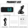 2024 Mini LED Digital Speedometer GPS Car HUD Head Up Display MPH/KMH Universal