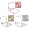 Doppelseitiger Mini-Taschenspiegel für Make-up, Tragbares Klappdesign mit Roségold-Finish, Perfekter persönlicher Kompaktspiegel für Frauen und Mädchen unterwegs