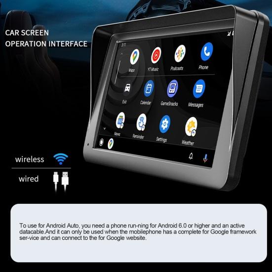 1 Set 7 Inch Car Player Touch Screen Multifunctional Universal Car Wireless Radio Multimedia