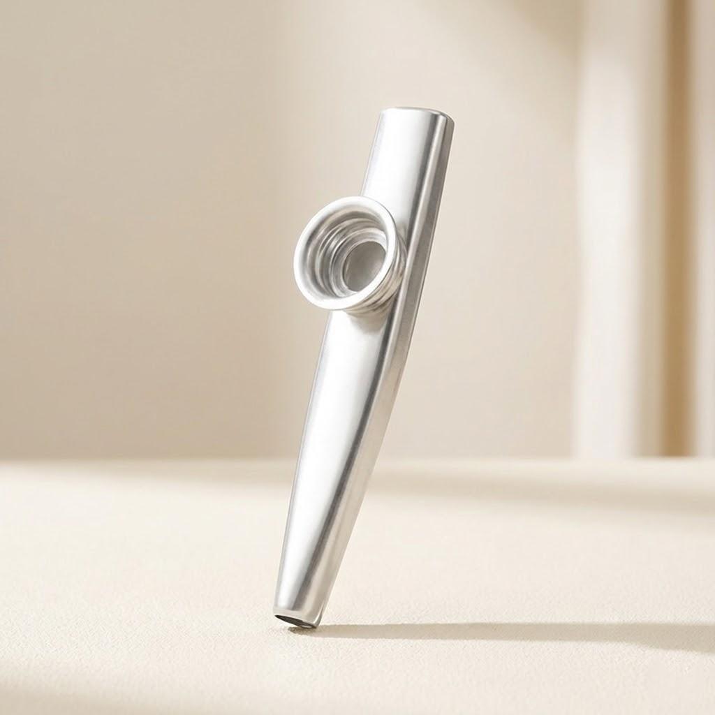 

Metal Kazoo for Beginners Easy to Play Perfect Musical Instrument for Guitar and Ukulele Accompaniment серебряный