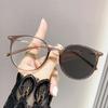 Fashion Photochromic Myopia Glasses High-definition Anti Blue Light Color Changing Near Sight Glasses Ultra Light Unisex Glasses