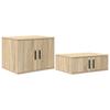 Storage Cabinet 2 Pcs Sonoma Oak 108 X 41 X 40 Cm