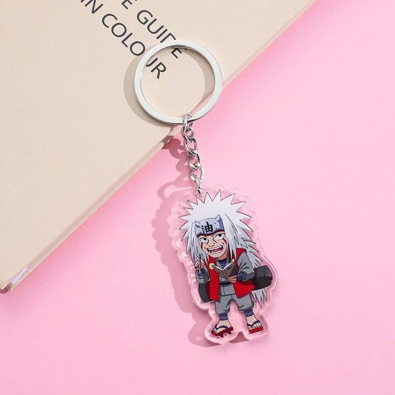 Naruto anime peripherals acrylic keychains toys cartoon schoolbags adorable plus exquisite tiny keychains present