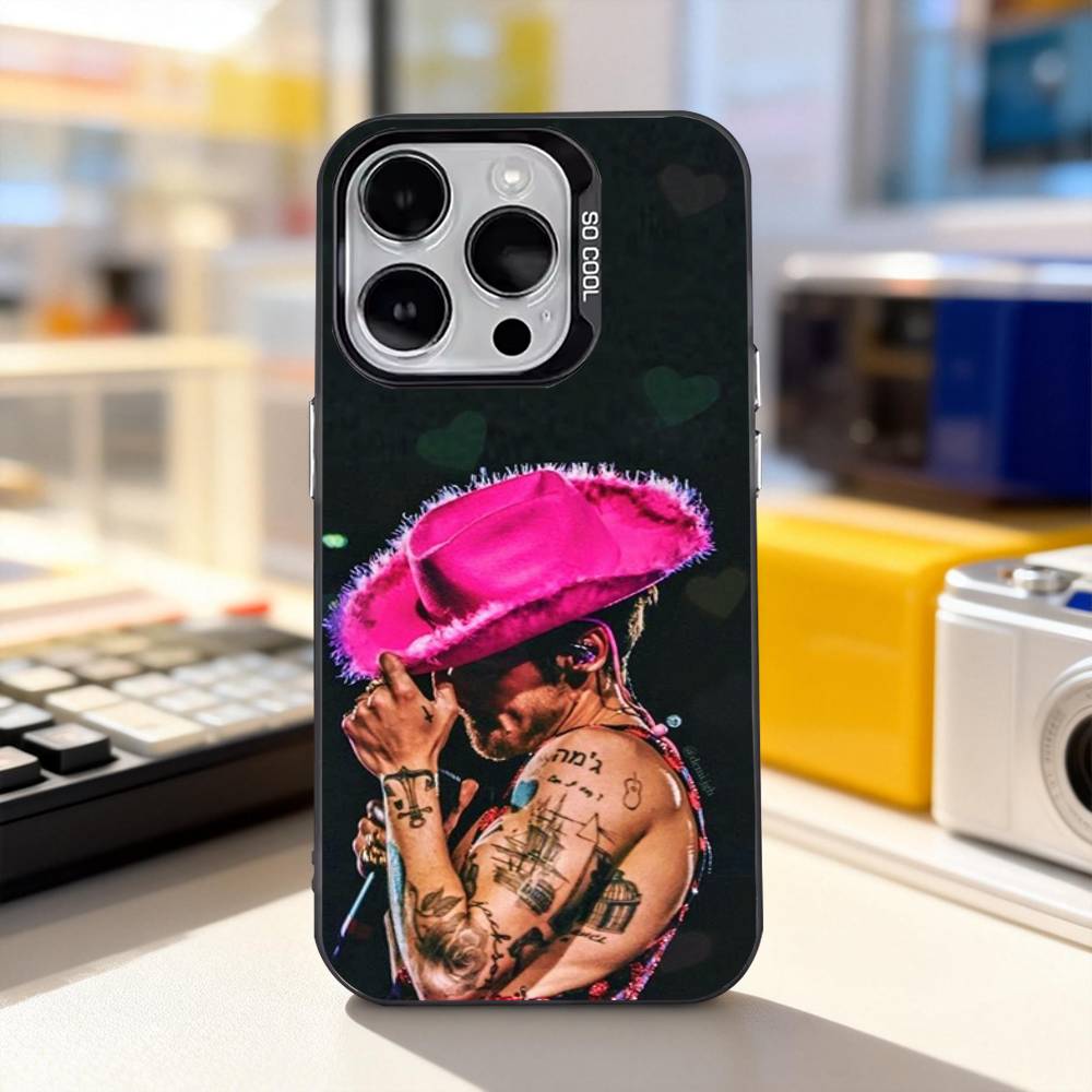 H-HaRRy-Music Styles Phone Case For iPhone 11,12,13,14,15,16,17,Pro,Max,Plus,E,Air,Mini IMD Matte Black