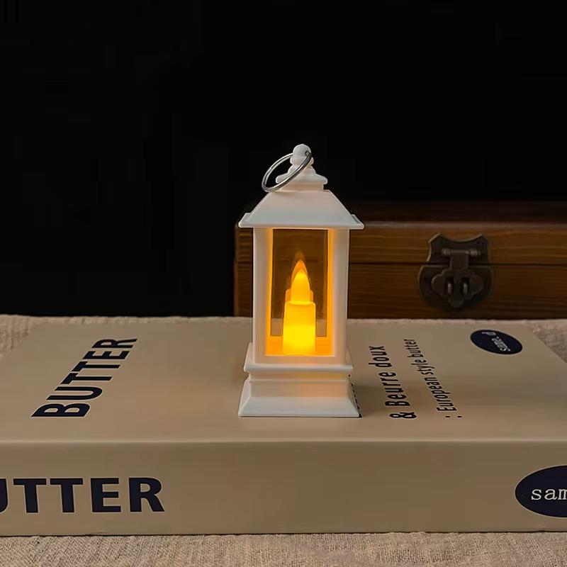 6cm Mini Led Retro Glowing Pony Lantern Simulation Cande Light Night Light Dollhouse Miniature Kerosen Lamp Home Decor Toy