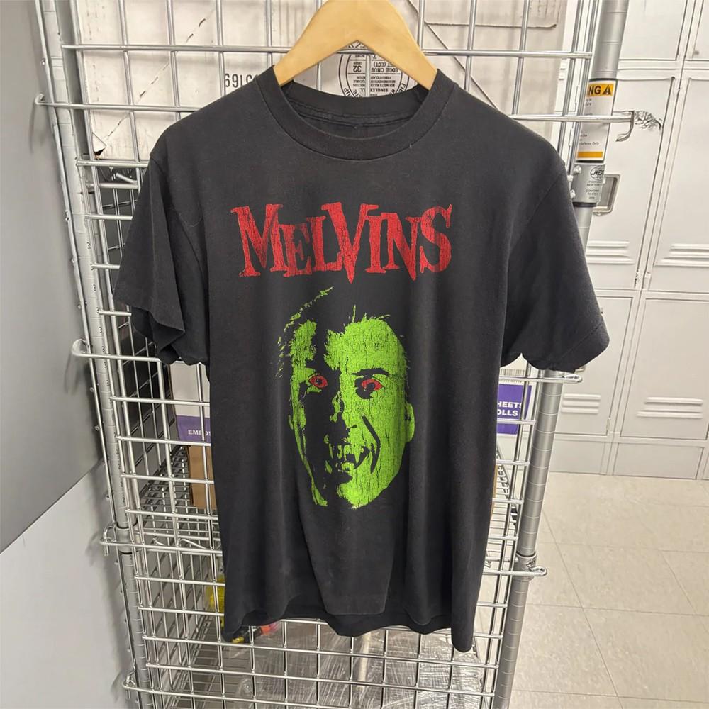90s Melvins  Dracula  Rare Washed Black T-Shirt Mens Large Unisex T-Shirt XL