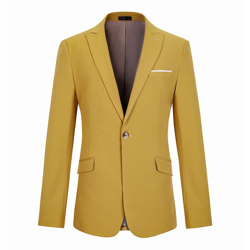 Мужской желтый пиджак в стиле business casual L