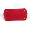 PRADA Logo Canapa SS MINI Bag Tote Bag Hand Bag Canvas Red