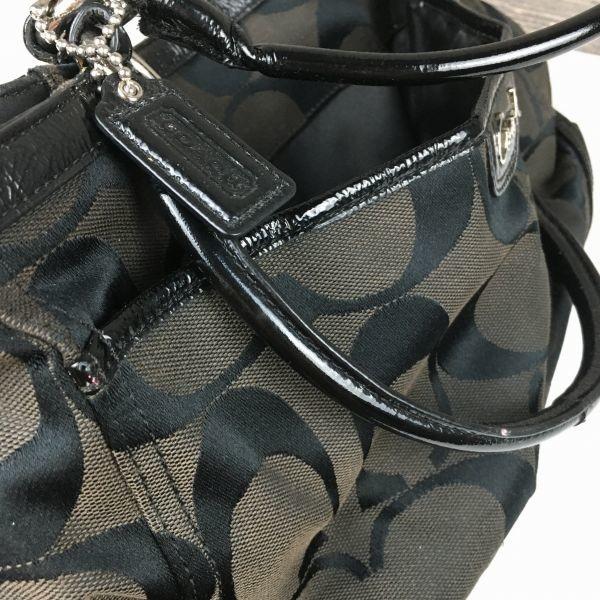 Coach Mini Boston Bag Black Leather(USED)