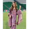 Heavy Chinon Silk Pakistani Palazzo Suit Indian Bollywood Designer Salwar Kameez